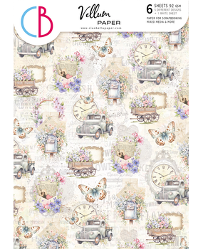 Ciao Bella Papercrafting Flower Shop 6x6 Inch Vellum Paper (CBVQ016)
