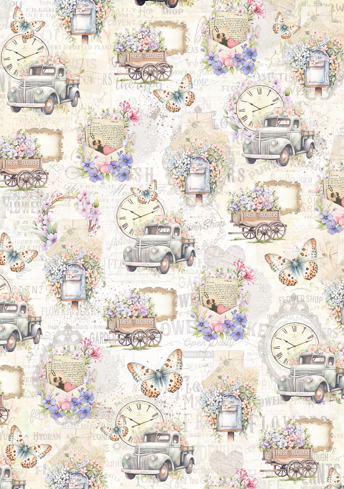 Ciao Bella Papercrafting Flower Shop 6x6 Inch Vellum Paper (CBVQ016)