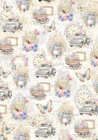 Ciao Bella Papercrafting Flower Shop 6x6 Inch Vellum Paper (CBVQ016)