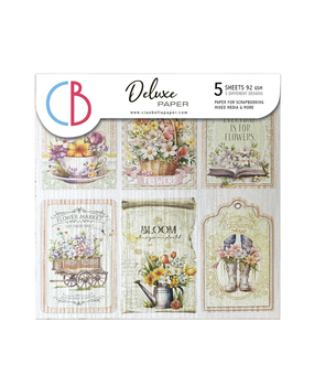 Ciao Bella Papercrafting Flower Shop 6x6 Inch Deluxe Paper (CBDQ011)