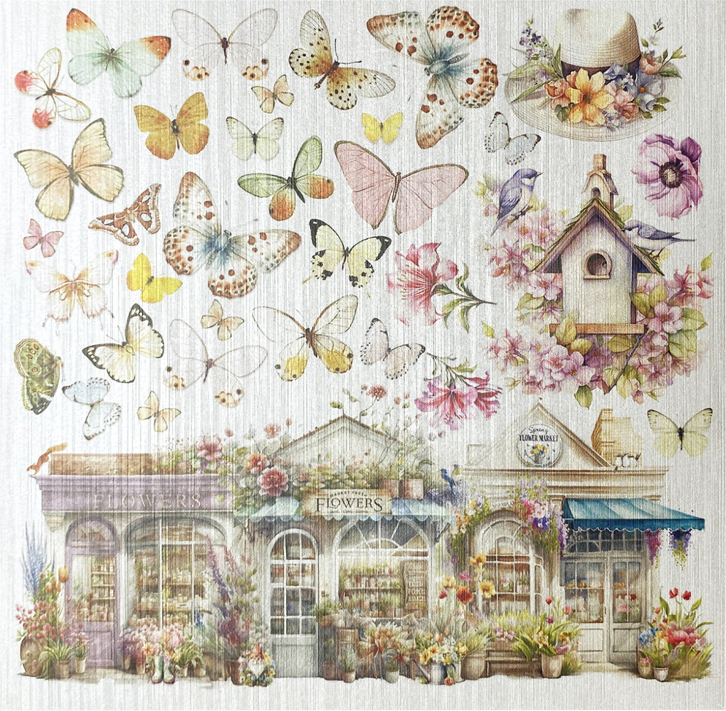 Ciao Bella Papercrafting Flower Shop 6x6 Inch Deluxe Paper (CBDQ011) Ciao Bella Papercrafting Flower Shop 6x6 Inch Deluxe Paper (CBDQ011)