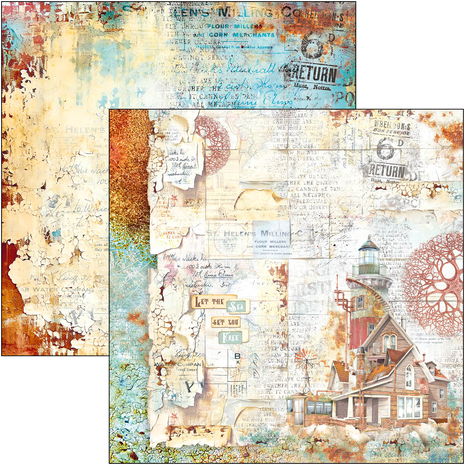 Ciao Bella Papercrafting Coral Reef 12x12 Inch Paper Pad (CBPM078) Ciao Bella Papercrafting Coral Reef 12x12 Inch Paper Pad (CBPM078)