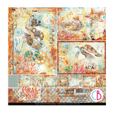 Ciao Bella Papercrafting Coral Reef 8x8 Inch Paper Pad (CBH078)
