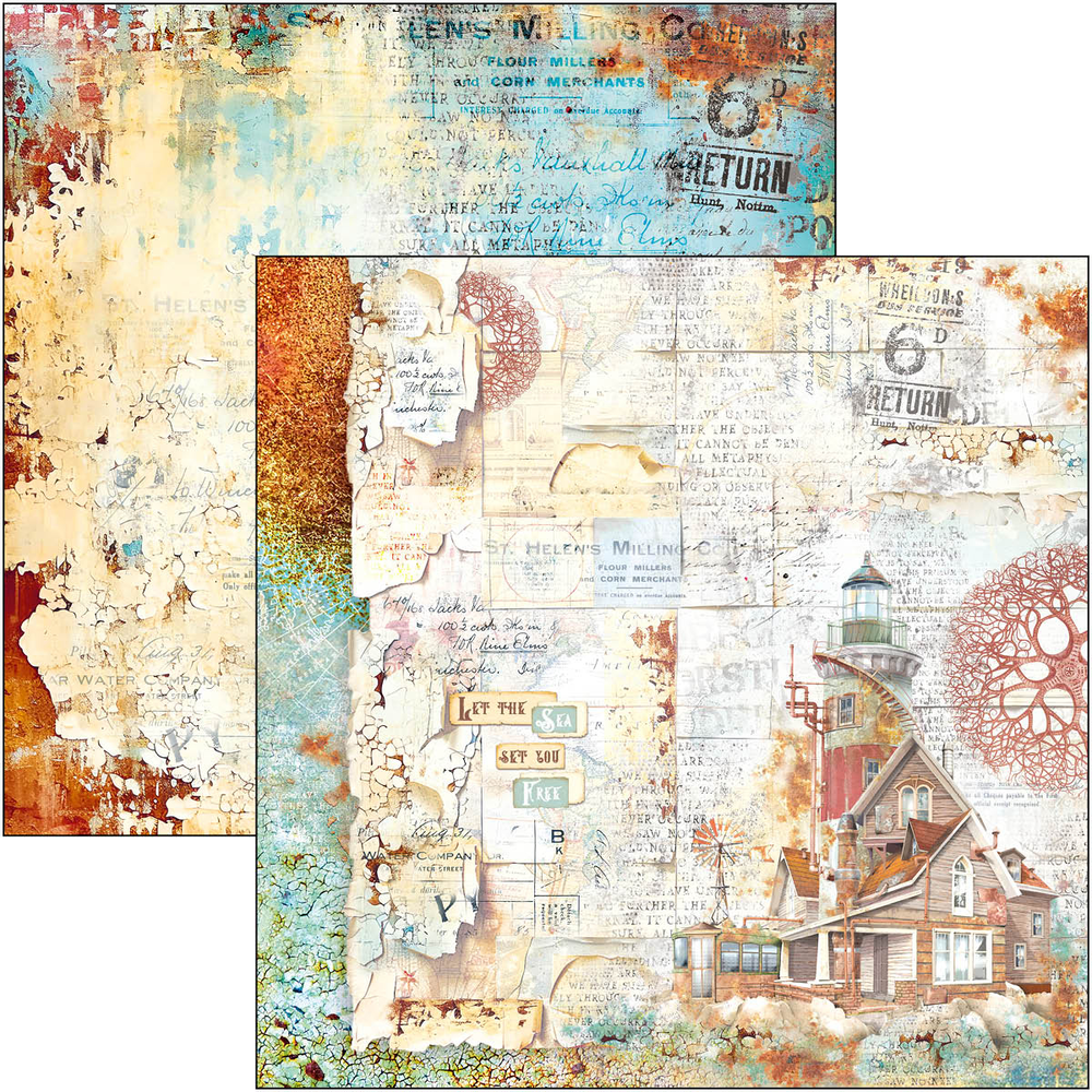 Ciao Bella Papercrafting Coral Reef 8x8 Inch Paper Pad (CBH078)