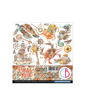 Ciao Bella Papercrafting Coral Reef 6x6 Inch Paper Pad (CBQE078) Ciao Bella Papercrafting Coral Reef 6x6 Inch Paper Pad (CBQE078)