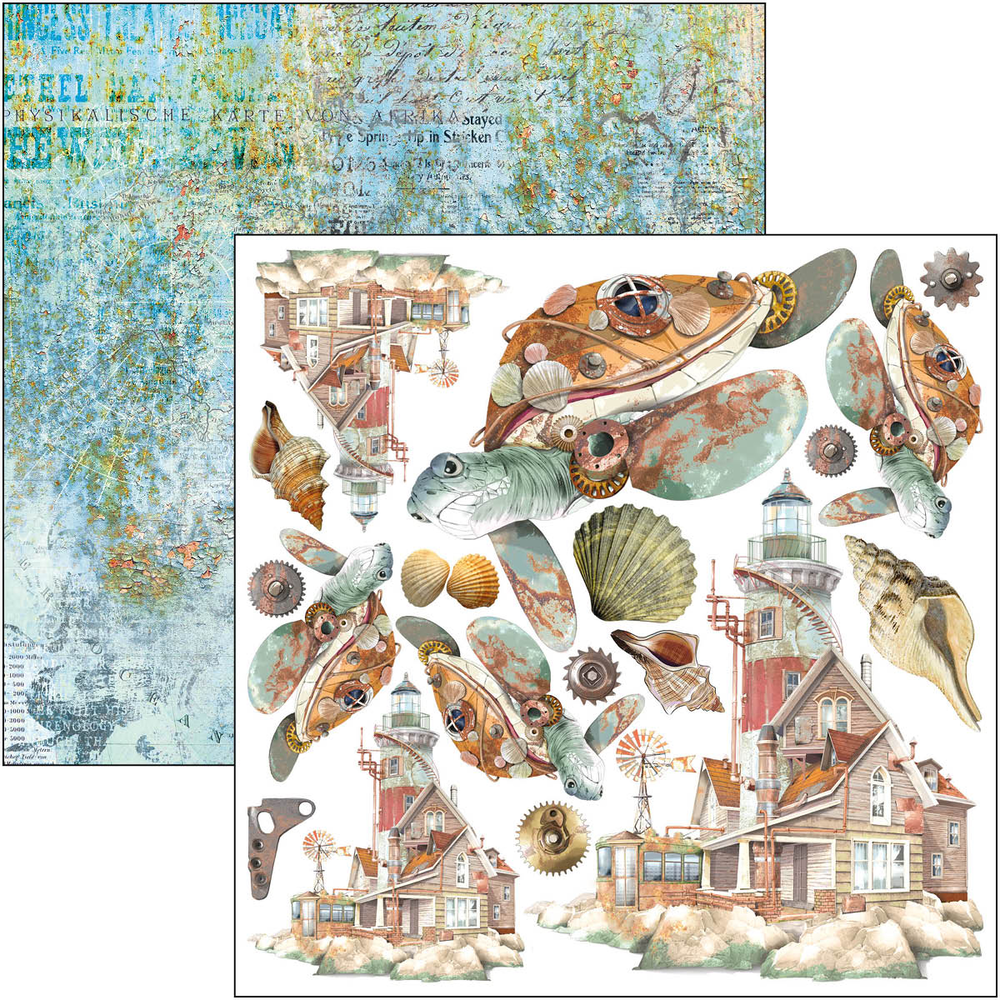 Ciao Bella Papercrafting Coral Reef 6x6 Inch Paper Pad (CBQE078) Ciao Bella Papercrafting Coral Reef 6x6 Inch Paper Pad (CBQE078)