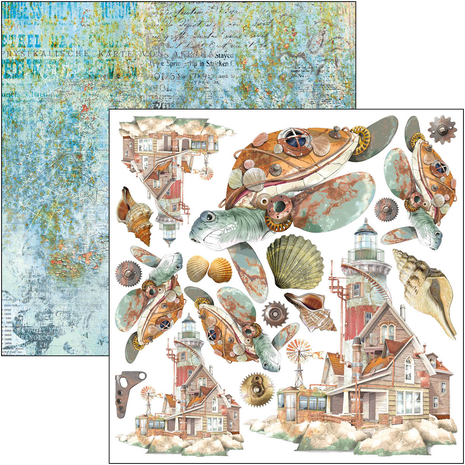 Ciao Bella Papercrafting Coral Reef 6x6 Inch Paper Pad (CBQE078) Ciao Bella Papercrafting Coral Reef 6x6 Inch Paper Pad (CBQE078)