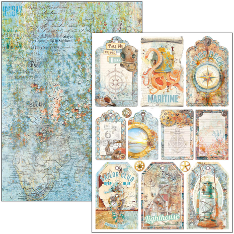 Ciao Bella Papercrafting Coral Reef A4 Creative Pad (CBCL078) Ciao Bella Papercrafting Coral Reef A4 Creative Pad (CBCL078)