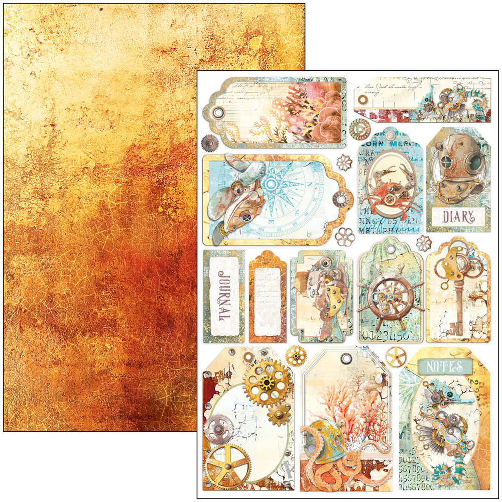 Ciao Bella Papercrafting Coral Reef A4 Creative Pad (CBCL078) Ciao Bella Papercrafting Coral Reef A4 Creative Pad (CBCL078)