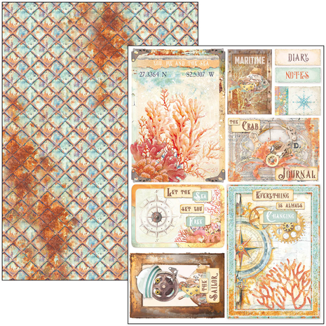 Ciao Bella Papercrafting Coral Reef A4 Creative Pad (CBCL078) Ciao Bella Papercrafting Coral Reef A4 Creative Pad (CBCL078)