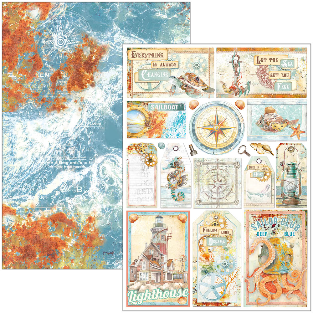Ciao Bella Papercrafting Coral Reef A4 Creative Pad (CBCL078) Ciao Bella Papercrafting Coral Reef A4 Creative Pad (CBCL078)