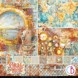 Ciao Bella Papercrafting Coral Reef 12x12 Inch Patterns Pad (CBT078)