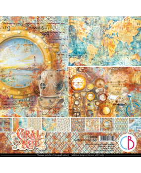 Ciao Bella Papercrafting Coral Reef 12x12 Inch Patterns Pad (CBT078) Ciao Bella Papercrafting Coral Reef 12x12 Inch Patterns Pad (CBT078)
