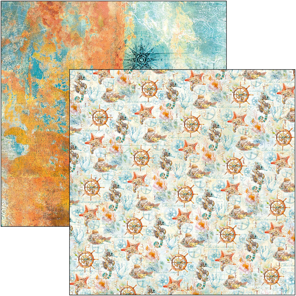 Ciao Bella Papercrafting Coral Reef 12x12 Inch Patterns Pad (CBT078) Ciao Bella Papercrafting Coral Reef 12x12 Inch Patterns Pad (CBT078)