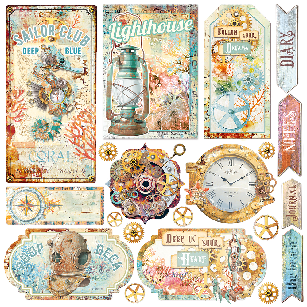 Ciao Bella Papercrafting Coral Reef 6x6 Inch Vellum Paper (CBVQ017) Ciao Bella Papercrafting Coral Reef 6x6 Inch Vellum Paper (CBVQ017)