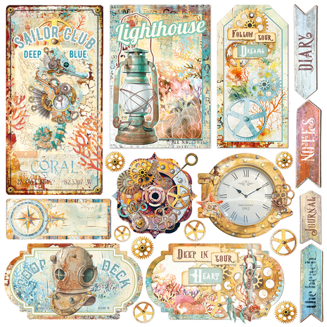 Ciao Bella Papercrafting Coral Reef 6x6 Inch Vellum Paper (CBVQ017) Ciao Bella Papercrafting Coral Reef 6x6 Inch Vellum Paper (CBVQ017)