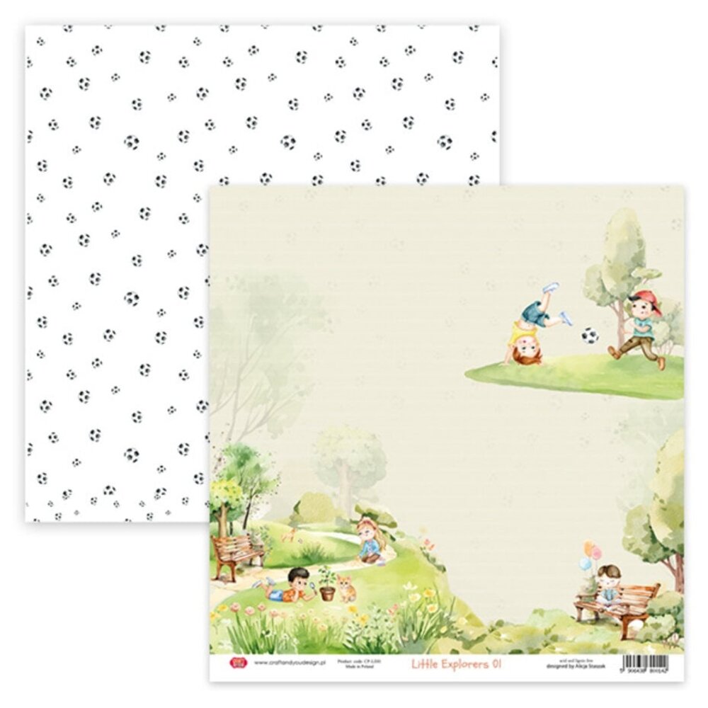 Craft & You Little Explorers 12x12 Inch Paper Pack (6pcs) (CPS-LT30-6)