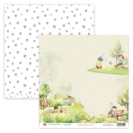 Craft & You Little Explorers 12x12 Inch Paper Pack (6pcs) (CPS-LT30-6)