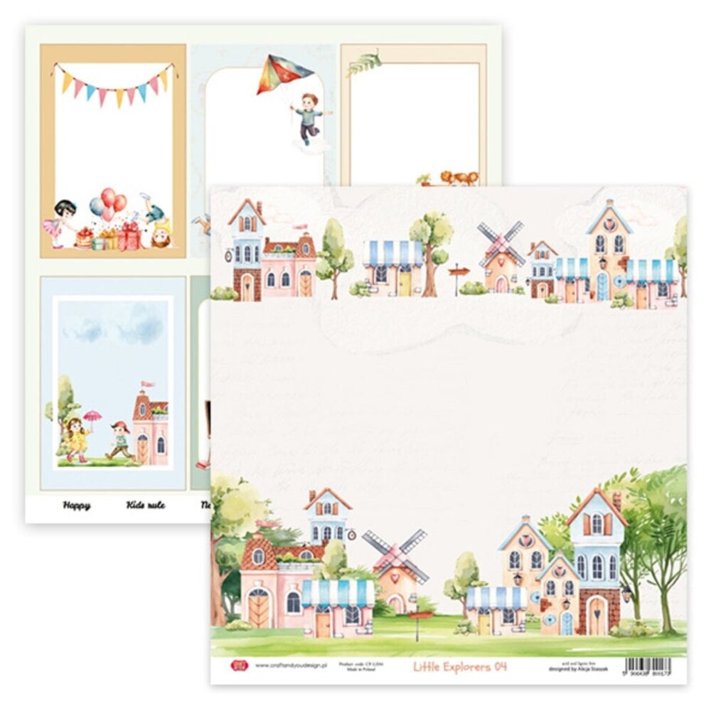 Craft & You Little Explorers 12x12 Inch Paper Pack (6pcs) (CPS-LT30-6)