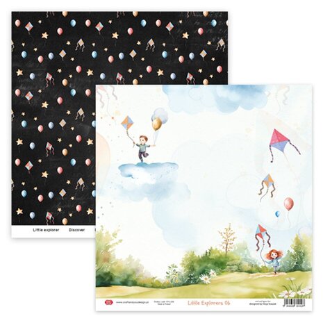 Craft & You Little Explorers 12x12 Inch Paper Pack (6pcs) (CPS-LT30-6)