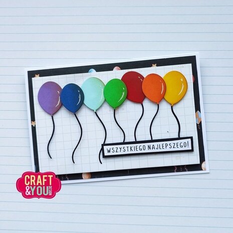 Craft & You Dies Balloons Set (CW287) Craft & You Dies Balloons Set (CW287)