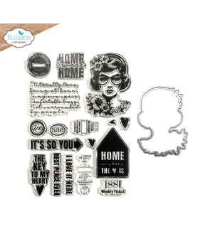 Elizabeth Craft Designs Favorite Humans Stamp & Dies Frida at Home (CSD356) Elizabeth Craft Designs Favorite Humans Stamp & Dies Frida at Home (CSD356)