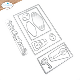 Elizabeth Craft Designs Favorite Humans Dies Postage Stamps Pocket Page Fillers 1 (2145)