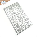 Elizabeth Craft Designs Favorite Humans Dies Postage Stamps Pocket Page Fillers 3 (2147)