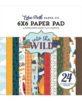 Echo Park Into The Wild 6x6 Inch Paper Pad (ITW375023) Echo Park Into The Wild 6x6 Inch Paper Pad (ITW375023)