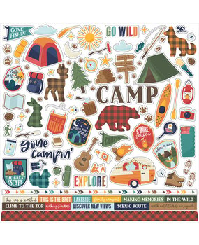 Echo Park Into The Wild 12x12 Inch Element Sticker (ITW375014)