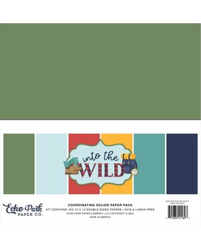 Echo Park Into The Wild 12x12 Inch Coordinating Solids Paper Pack (ITW375015) Echo Park Into The Wild 12x12 Inch Coordinating Solids Paper Pack (ITW375015)