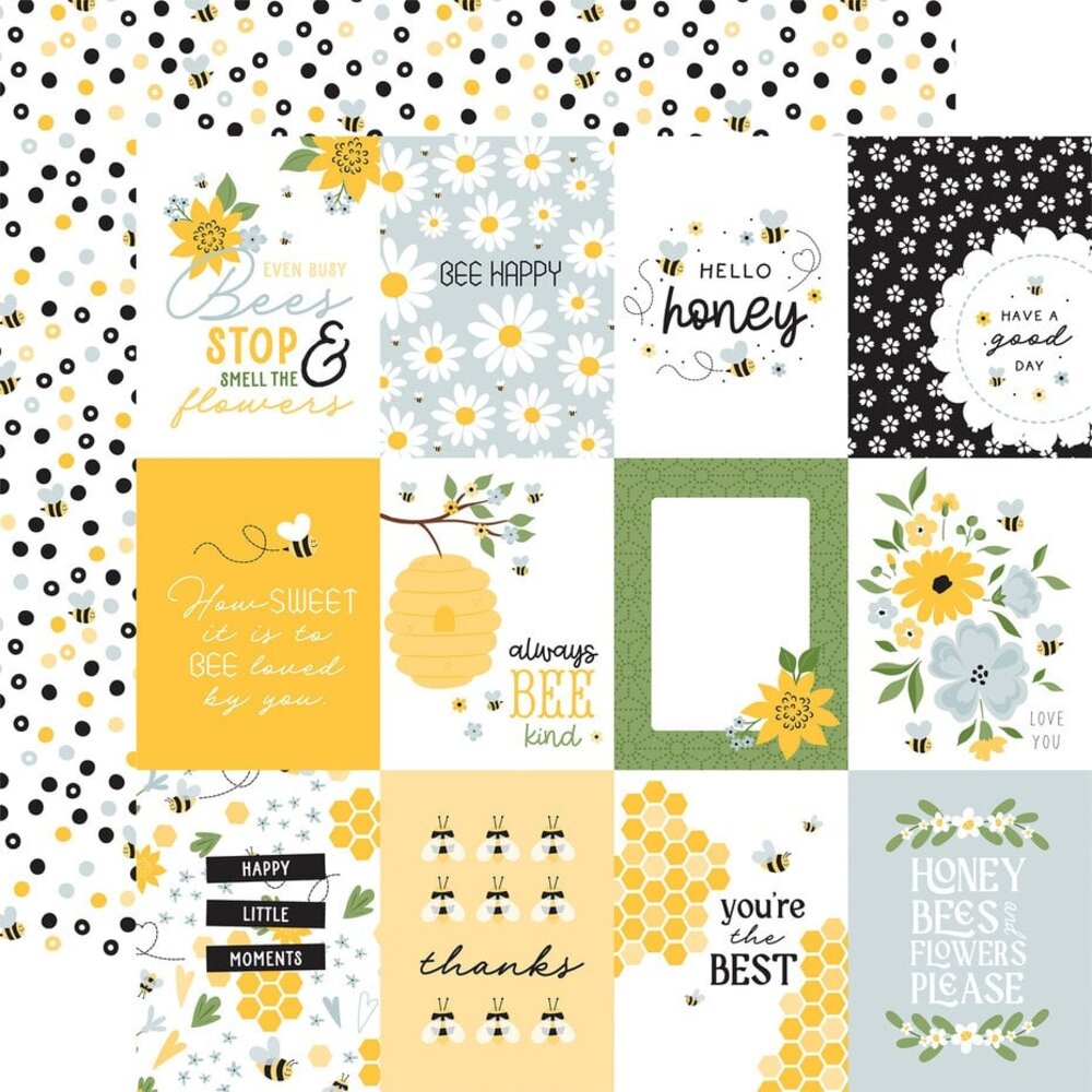 Echo Park Happy As Can Bee 12x12 Inch Collection Kit (HCB376016)
