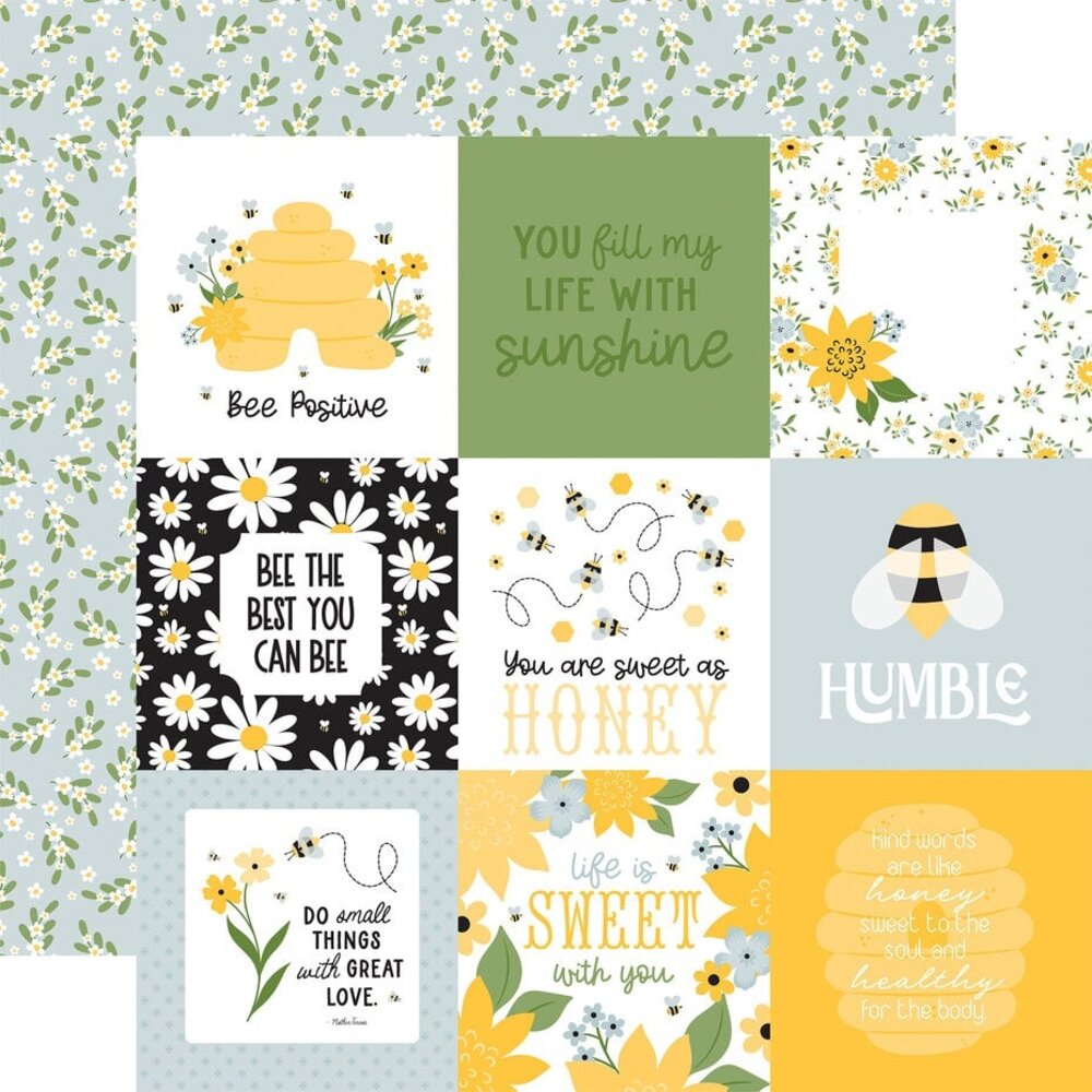 Echo Park Happy As Can Bee 12x12 Inch Collection Kit (HCB376016)