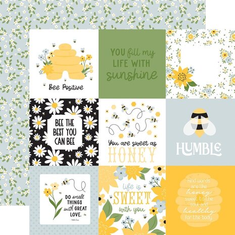 Echo Park Happy As Can Bee 12x12 Inch Collection Kit (HCB376016)