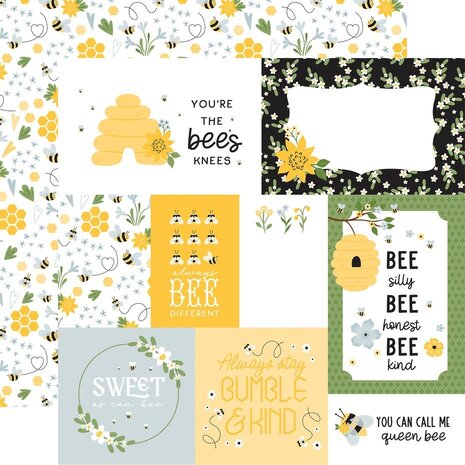 Echo Park Happy As Can Bee 12x12 Inch Collection Kit (HCB376016)