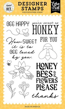 Echo Park Happy As Can Bee Bee Happy Clear Stamps (HCB376044) Echo Park Happy As Can Bee Bee Happy Clear Stamps (HCB376044)