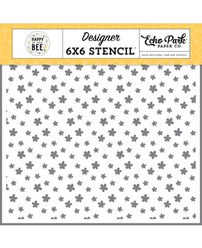 Echo Park Happy As Can Bee Flowers Please Stencil (HCB376033) Echo Park Happy As Can Bee Flowers Please Stencil (HCB376033)