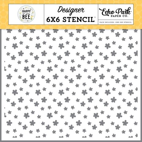 Echo Park Happy As Can Bee Flowers Please Stencil (HCB376033) Echo Park Happy As Can Bee Flowers Please Stencil (HCB376033)