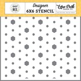 Echo Park Happy As Can Bee Humble Hexagon Stencil (HCB376034)*