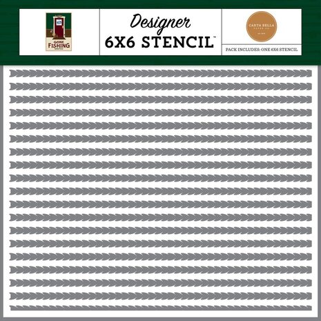 Carta Bella Gone Fishing River Is Calling Stencil (CBGF374033)