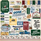 Carta Bella Gone Fishing 12x12 Inch Element Sticker (CBGF374014)