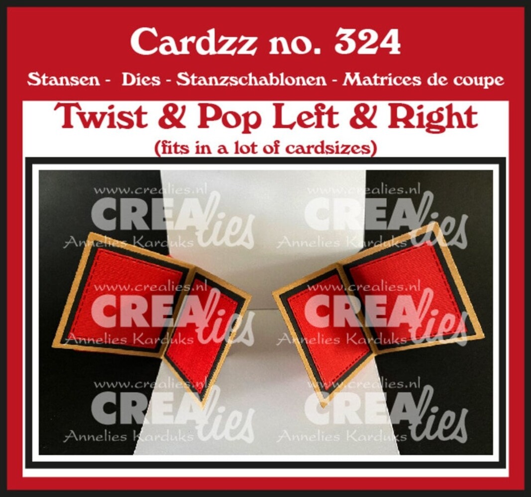 Crealies Cardzz Dies Twist & Pop Links & Rechts (CLCZ324) Crealies Cardzz Dies Twist & Pop Links & Rechts (CLCZ324)