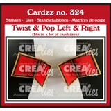 Crealies Cardzz Dies Twist & Pop Links & Rechts (CLCZ324)