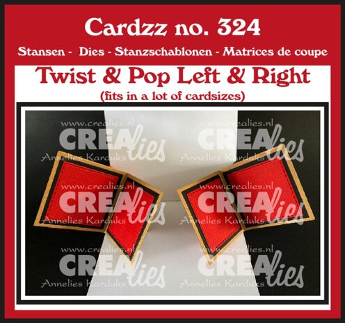 Crealies Cardzz Dies Twist & Pop Links & Rechts (CLCZ324) Crealies Cardzz Dies Twist & Pop Links & Rechts (CLCZ324)