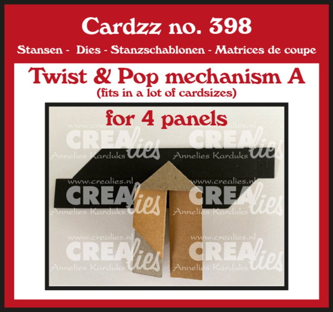 Crealies Cardzz Dies Twist & Pop Mechanisme A (CLCZ398)