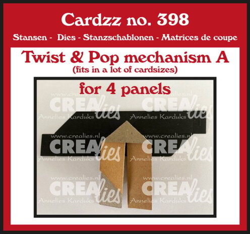 Crealies Cardzz Dies Twist & Pop Mechanisme A (CLCZ398)