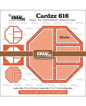 Crealies Cardzz Dies Frame & Inlay Gloria (CLCZ616)