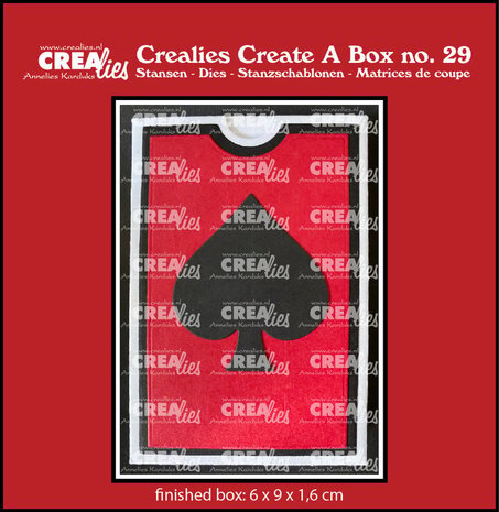 Crealies Create A Box Dies Speelkaartendoosje (CCAB29) Crealies Create A Box Dies Speelkaartendoosje (CCAB29)