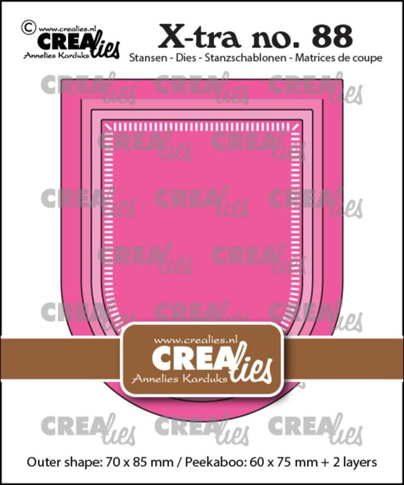 Crealies X-tra Dies Kiekeboe Omgekeerde Boog (CLXtra88)