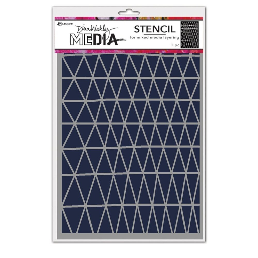Dina Wakley MEdia Masking Stencil Triangle Fence (MDS83153) Dina Wakley MEdia Masking Stencil Triangle Fence (MDS83153)